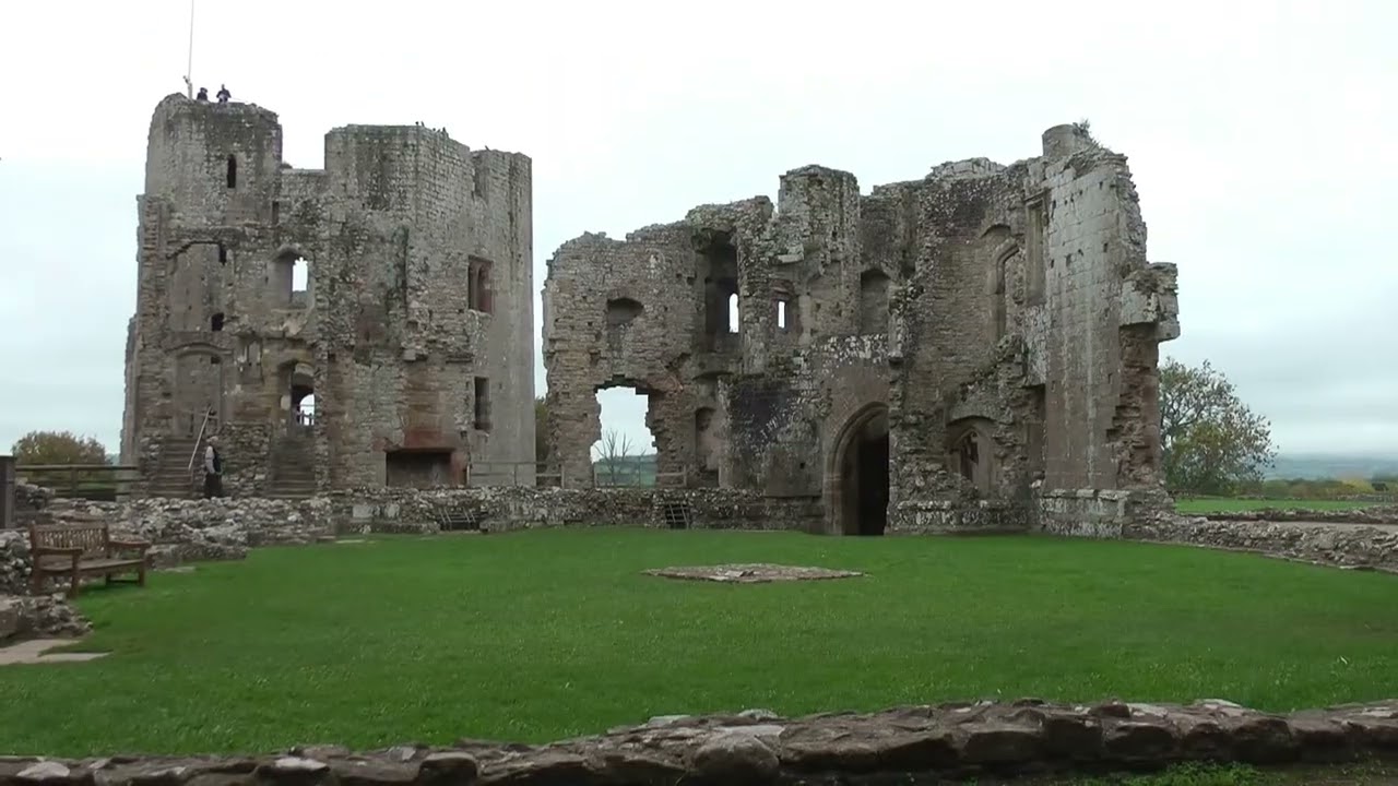 Raglan Castle in Monmouthshire
