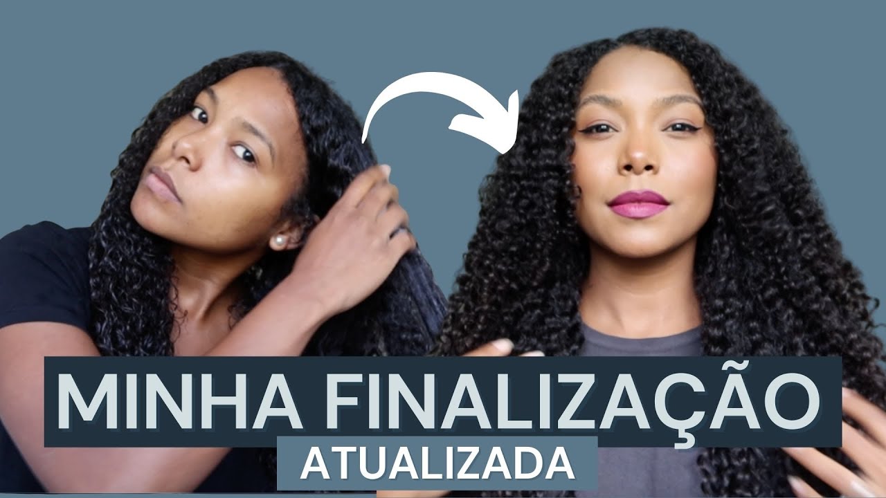 Minha finalização atualizada-cachos com química 💁🏾‍♀️