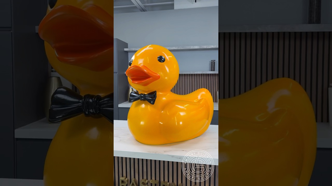 Chocolate Rubber Ducky! 🐥 Isn&rsquo;t he the cutest little gentleman? #amauryguichon #chocolate #duck
