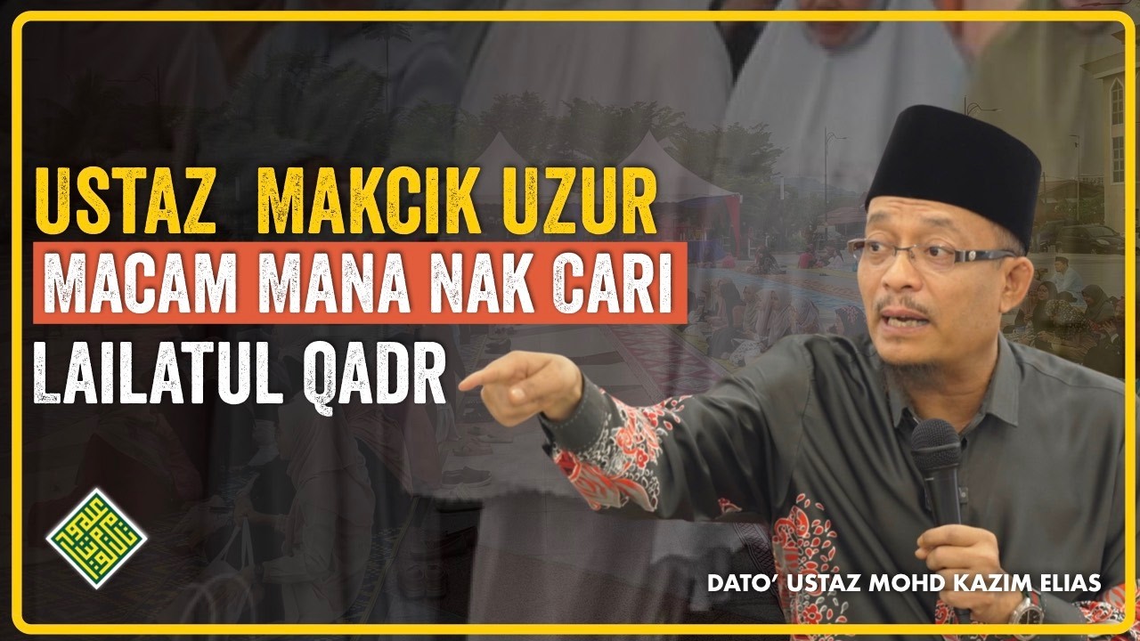 Ustaz Macam mana ni makcik Uzur 10 malam Terakhir.