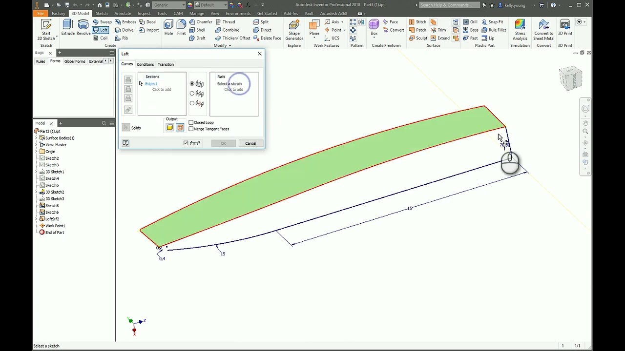 Inventor Loft Surface