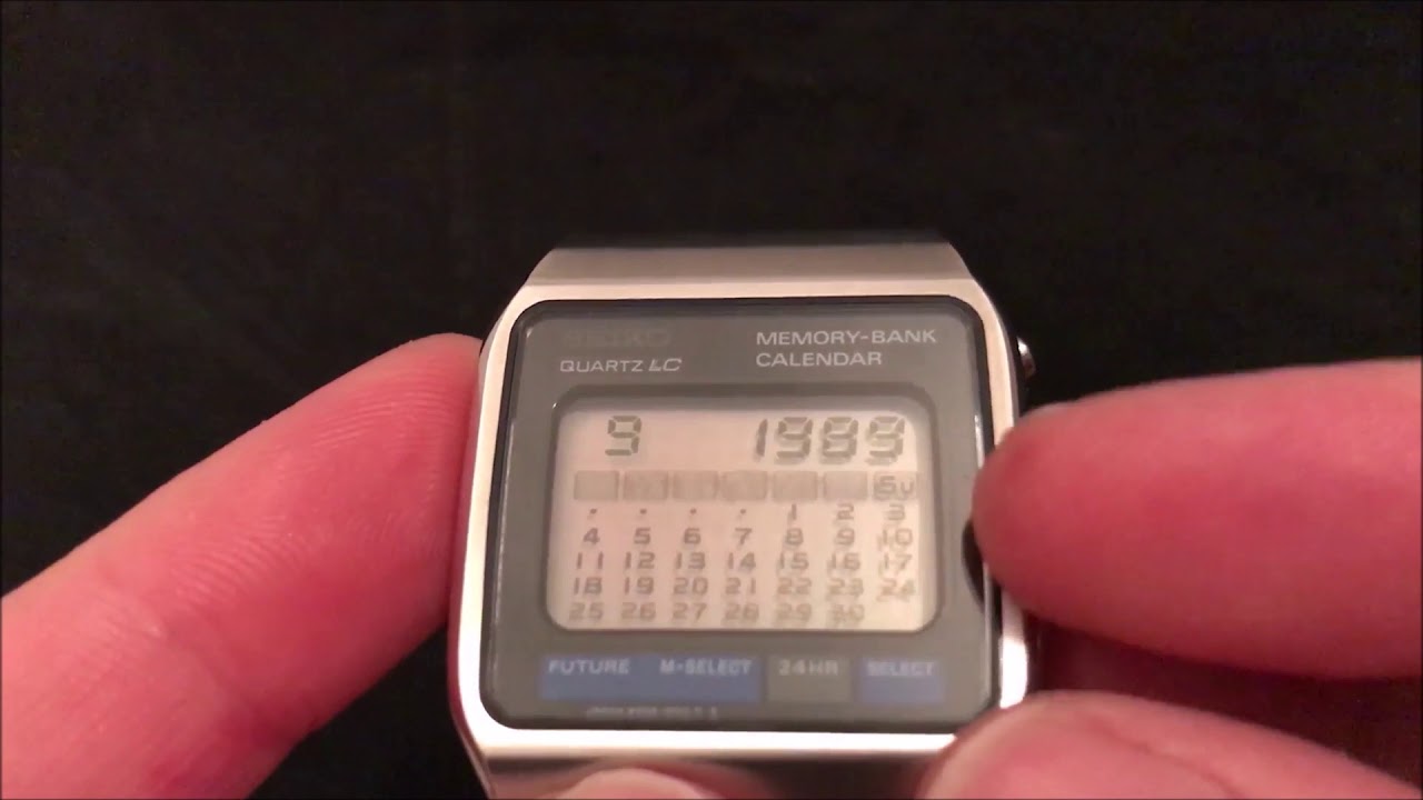 Seiko M354 Memory Bank Calendar Watch