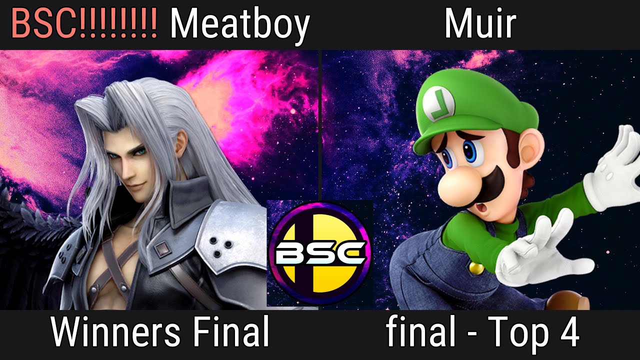 [NO AUDIO] BSC!! | Meatboy (Sephiroth) VS Muir (Luigi) | BSC A.R.CADE SERIES #106 | Winners Finals