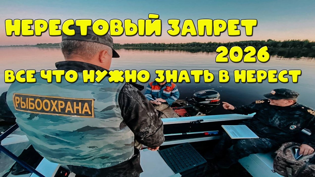 НЕРЕСТОВЫЙ ЗАПРЕТ 2026г // Штрафы, даты и можно ли нам рыбачить в запрет