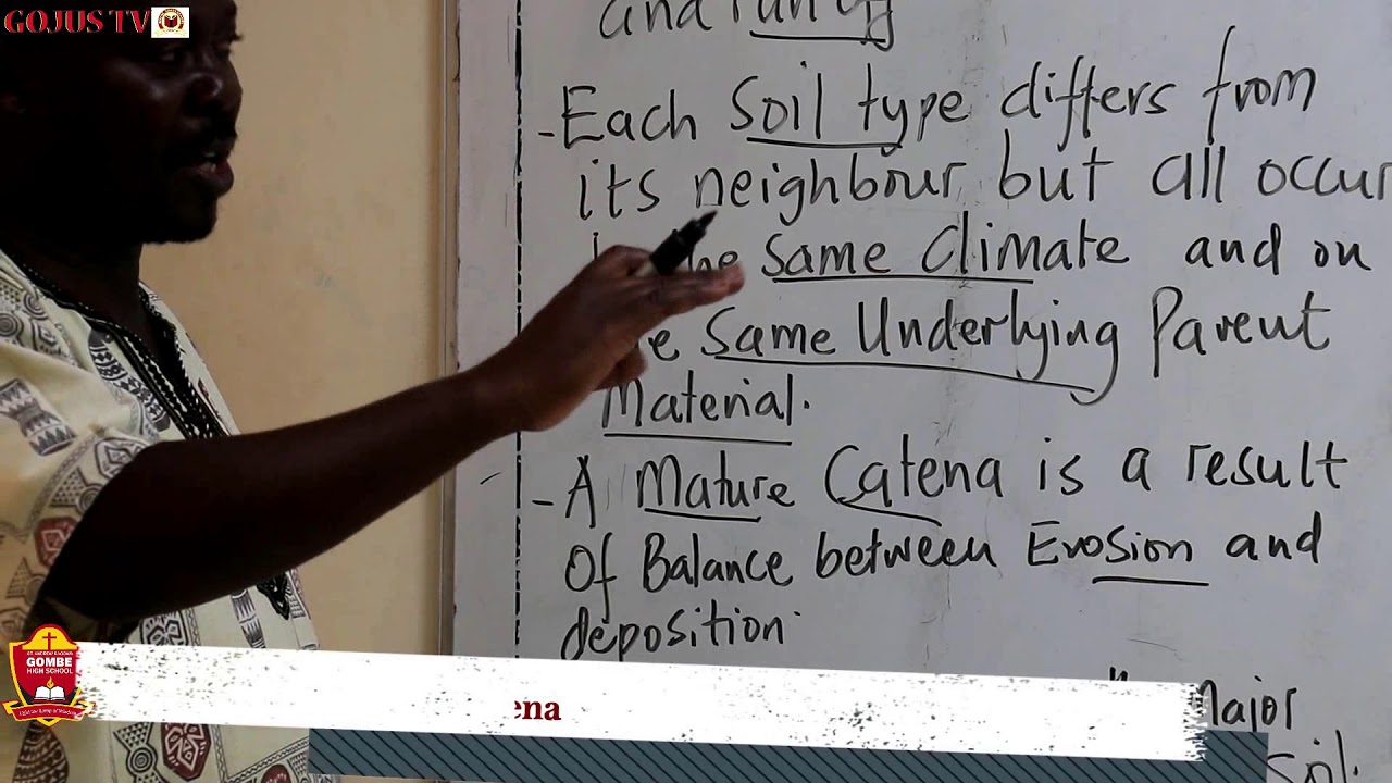 GEOGRAPHY LESSON, SOIL CATENA, GOMBE HIGH SCHOOL E-LEARNING UGANDA