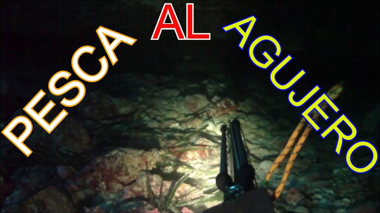 Pesca submarina.  Un poco de pesca al agujero. Reeditado