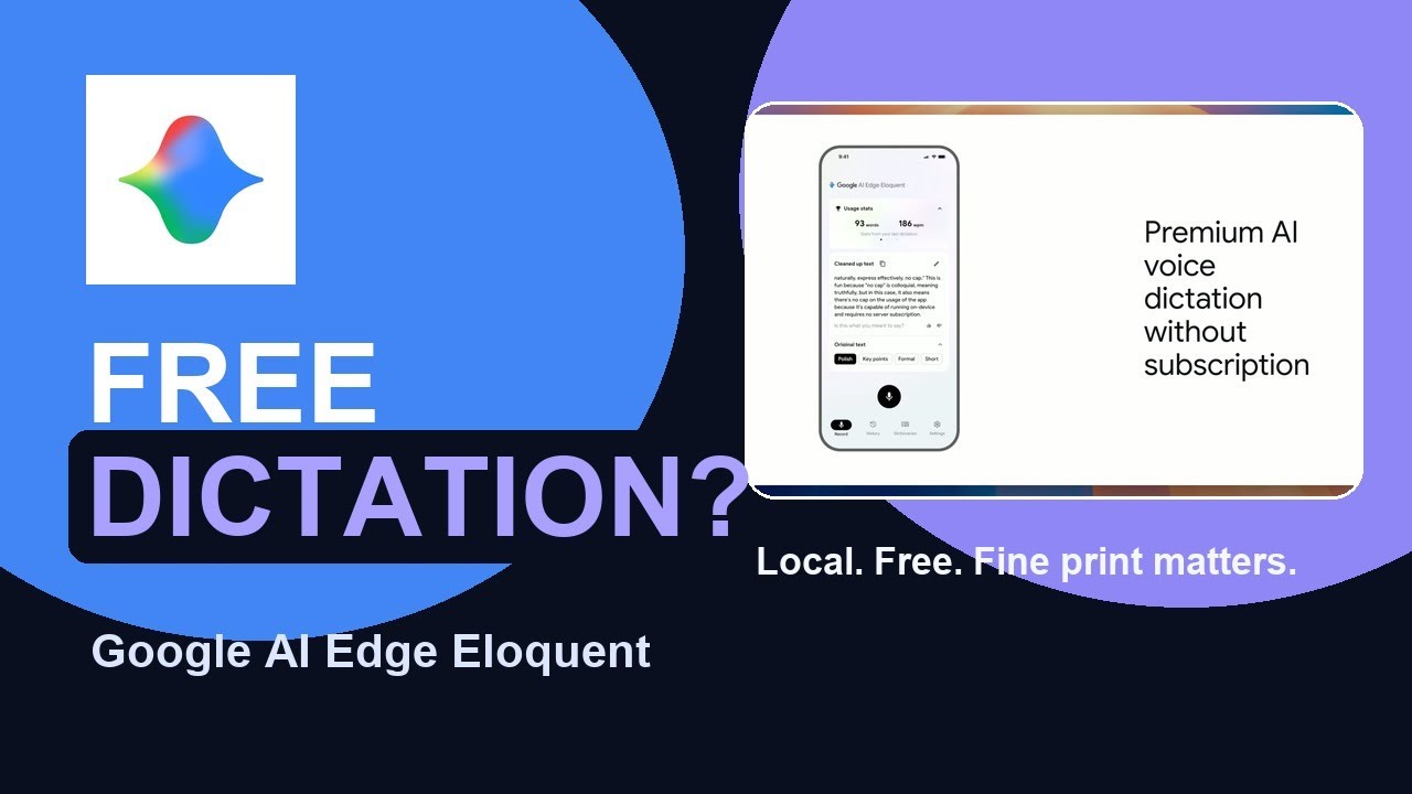Google Made Dictation Free, But Read the Fine Print