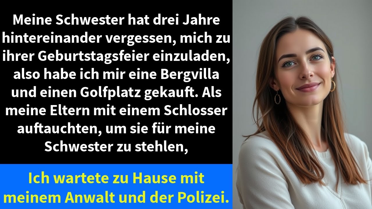 Meine Schwester vergaß drei Jahre hintereinander, mich zu ihrer Geburtstagsfeier einzuladen,
