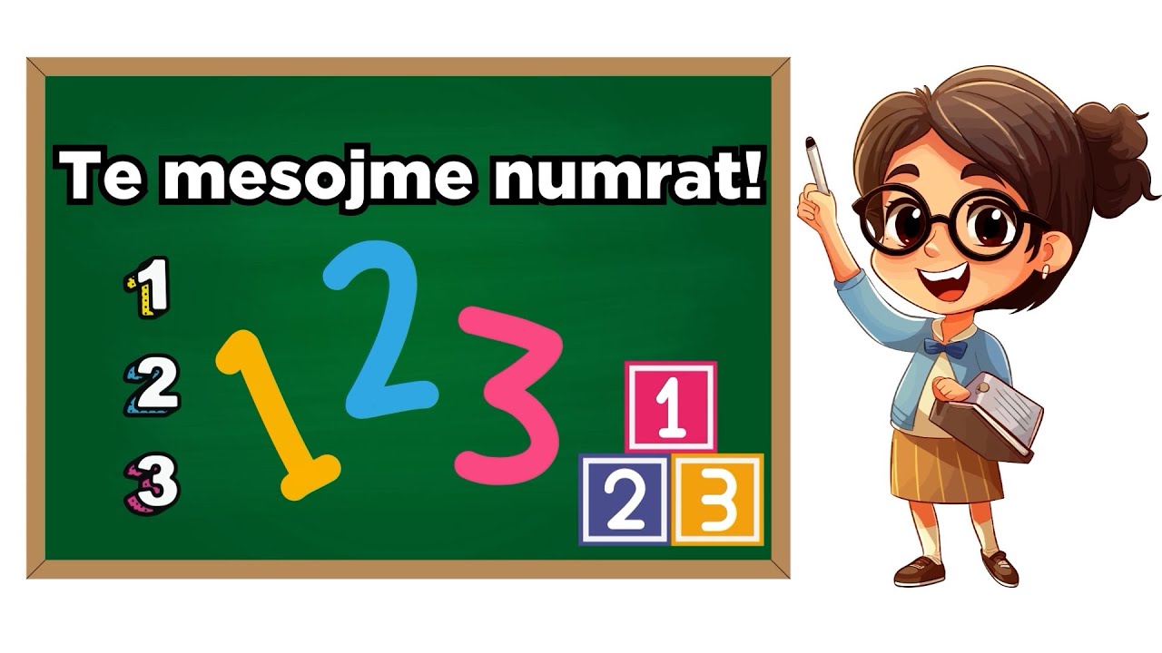+50 Numra Shqip per Femije | +50 Albanian Numbers for Children #botaepriamit