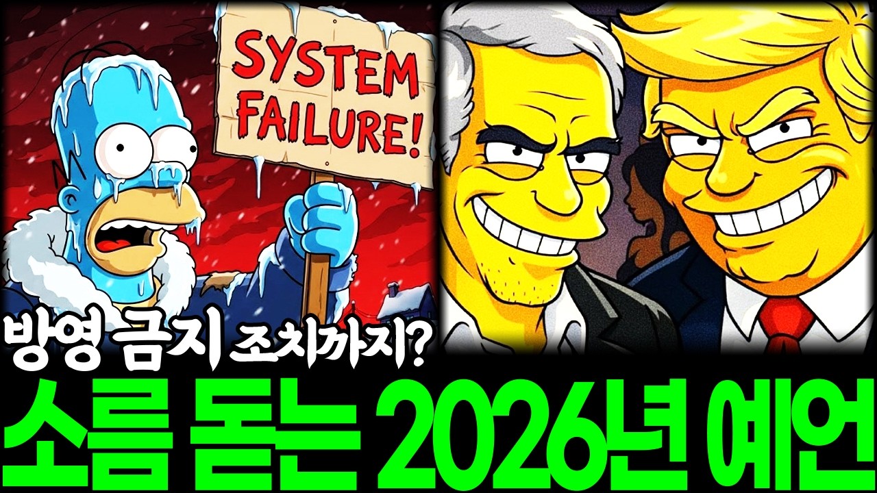 방영 금지 조치까지? 심슨 2026년 예언 속에 숨겨진 소름 돋는 실체