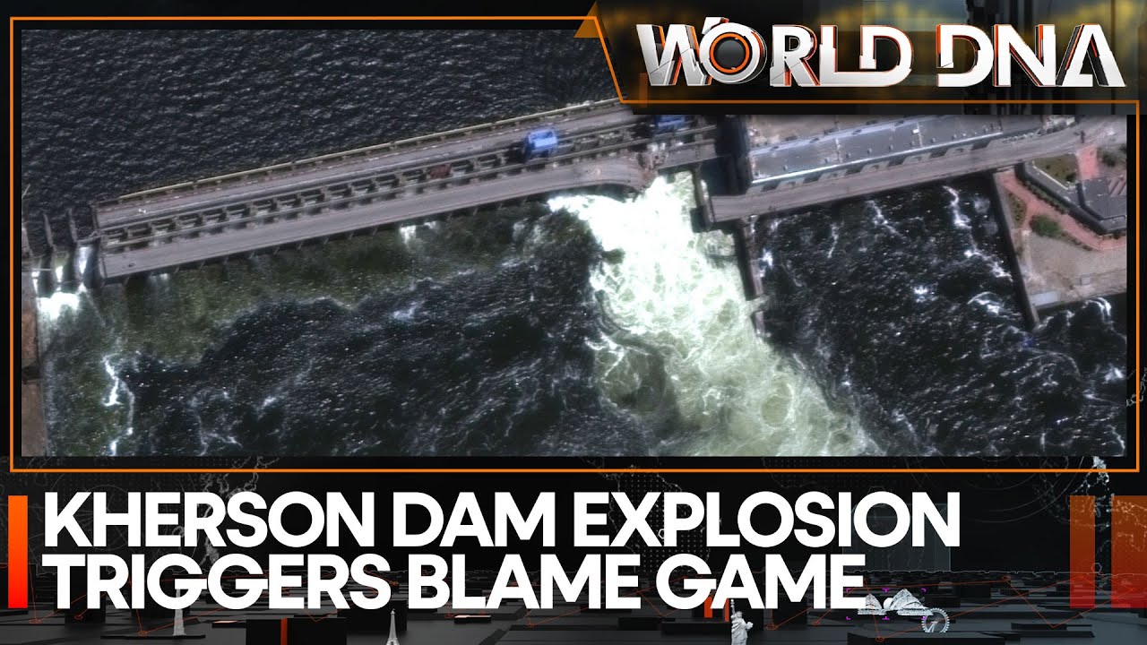 Kherson dam explosion opens floodgates of blame game between Russia & Ukraine | World News | WION