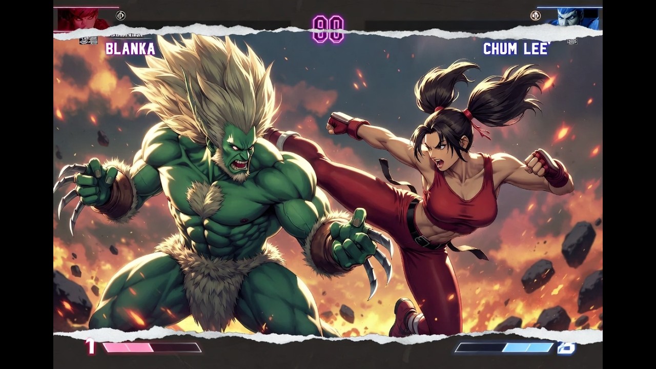 BLANKA vs chum lee Street Fighter'6 story mode 🎮🕹️🎮🕹️🎮👍👍👍👍😂🤣😊😌