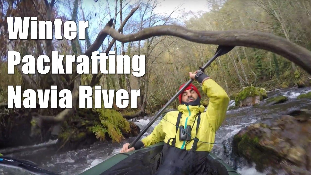 Self-supported 130 km Winter Packrafting Navia River with Nortik Trekraft I Un kayak en la Mochila
