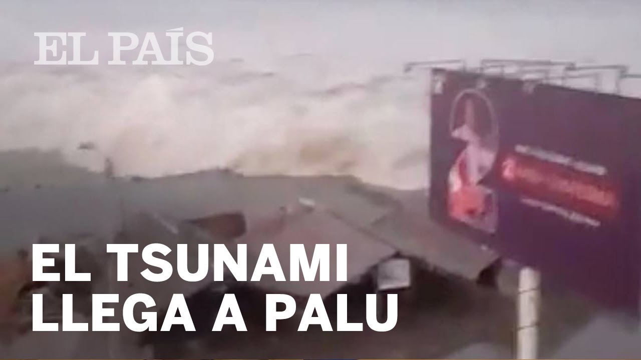 TSUNAMI INDONESIA | El momento en el que la ola azota Palu | Internacional