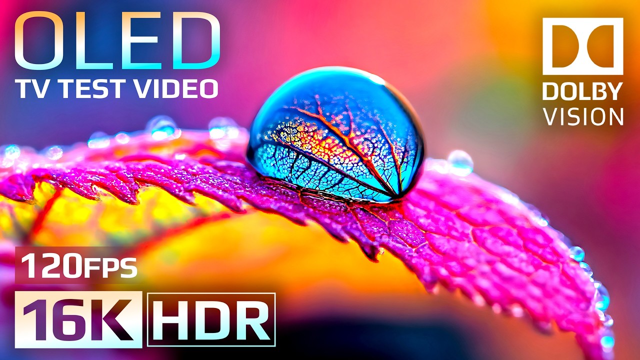Amazing 16K HDR 120 FPS | Dolby Vision OLED Demo (8K/4K TV Video)