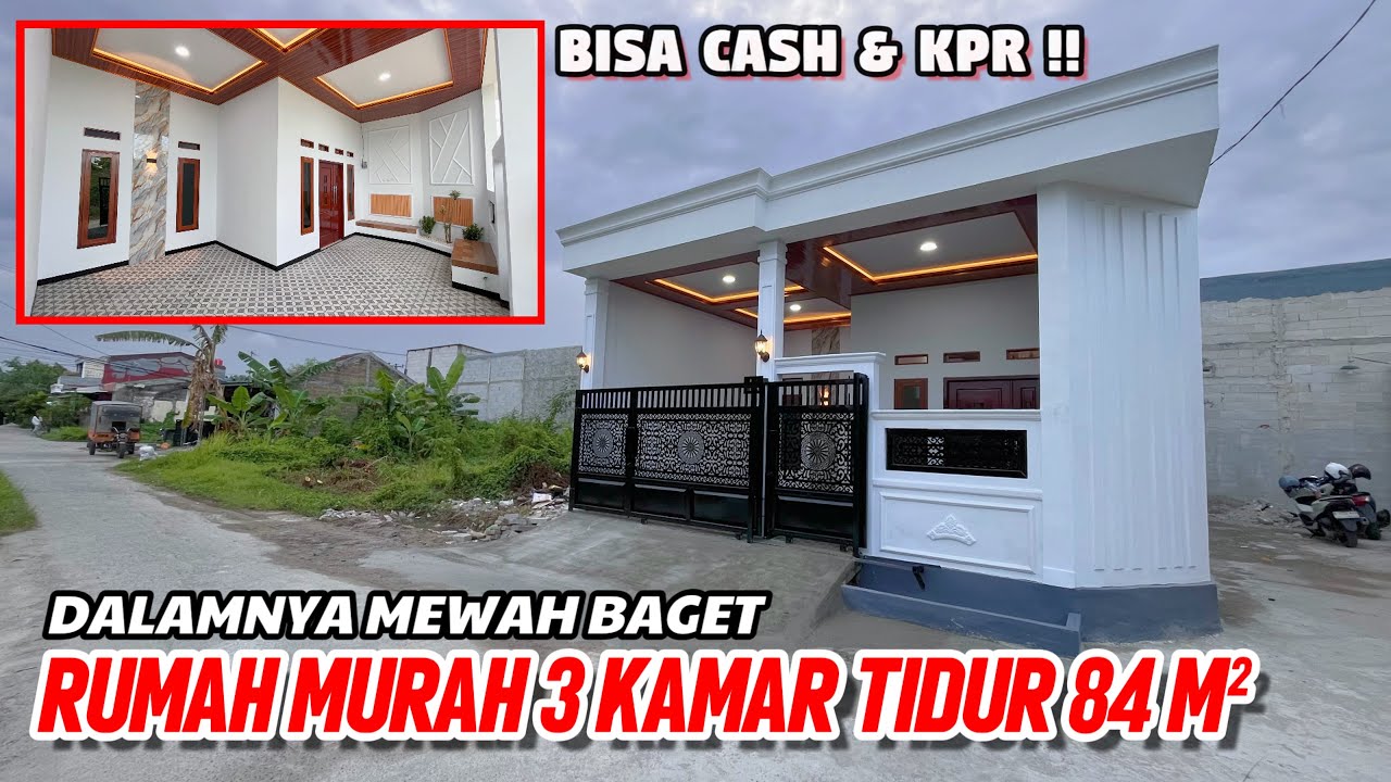 DIJUAL CEPAT RUMAH HUUK TIPE 60/84 || 3 KM TIDUR || DEKAT MASJID || CASH DAN KPR 
