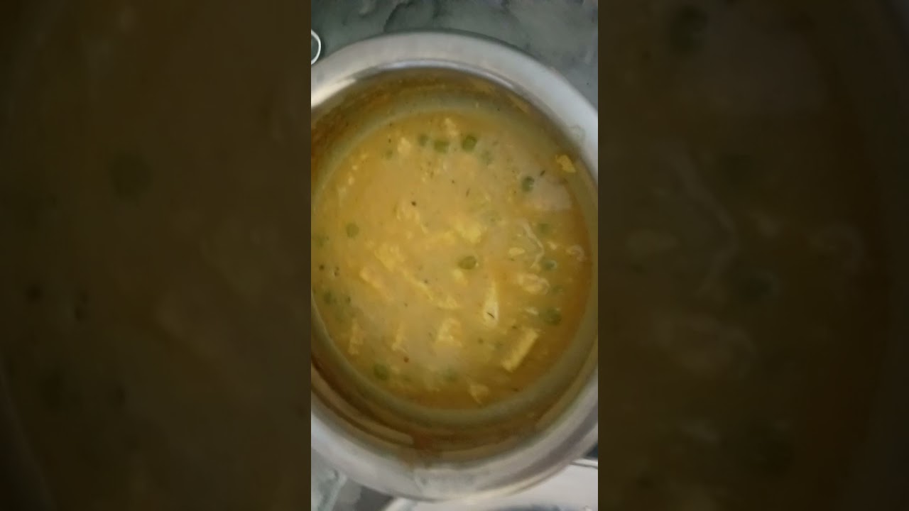 Matar paneer with coconut gravy