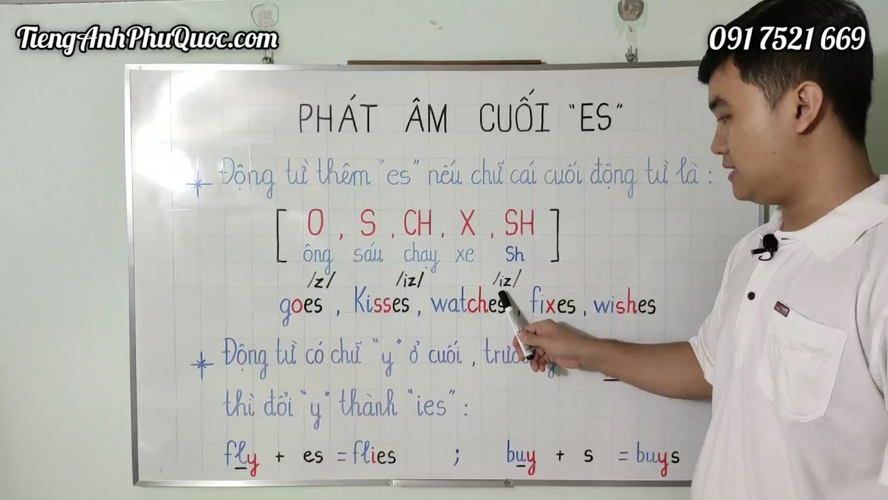 #37 Khi n&agrave;o động từ th&ecirc;m ES , c&aacute;ch đổi động từ c&oacute; chữ Y ở cuối