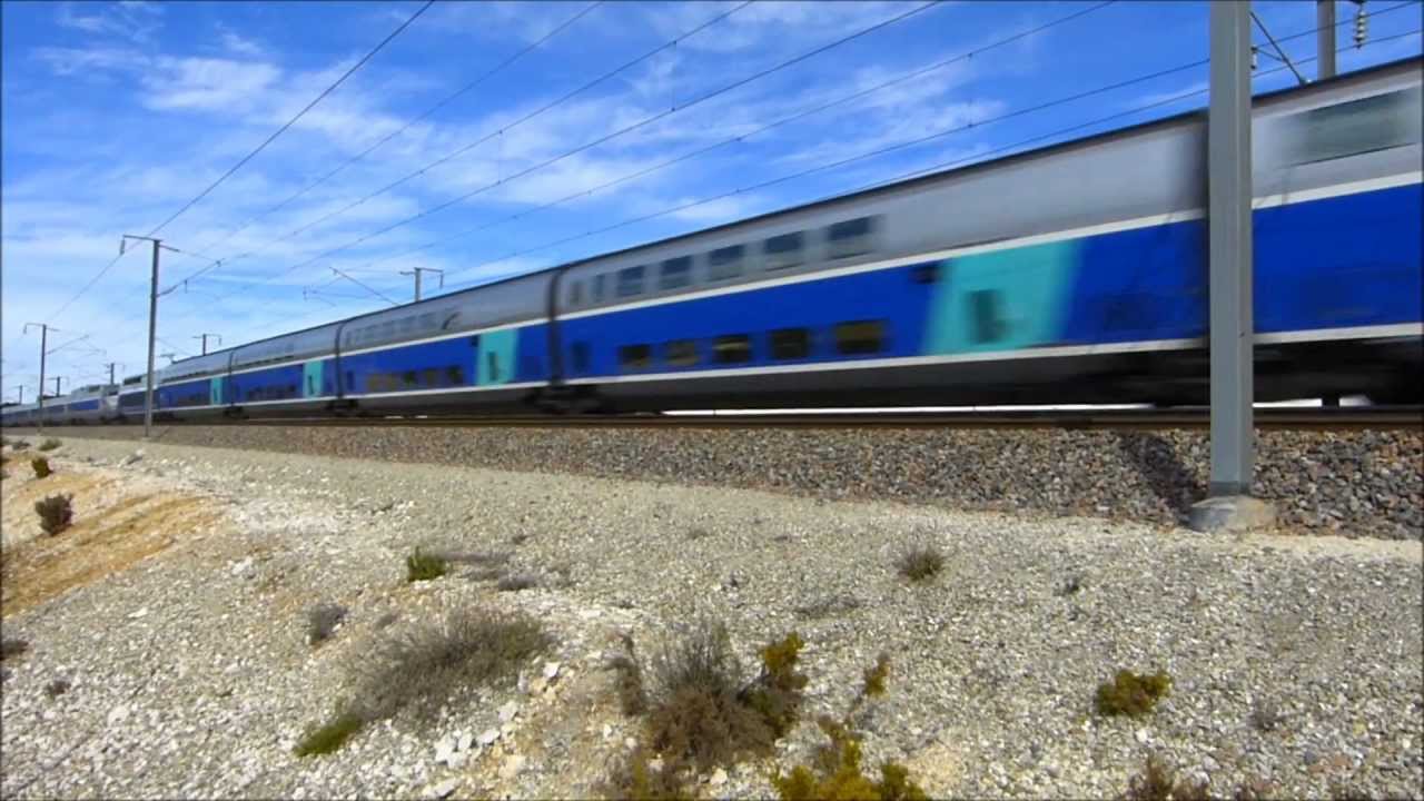 Grande session ferroviaire à très grande vitesse ( TGV ) sur la LGV Med!