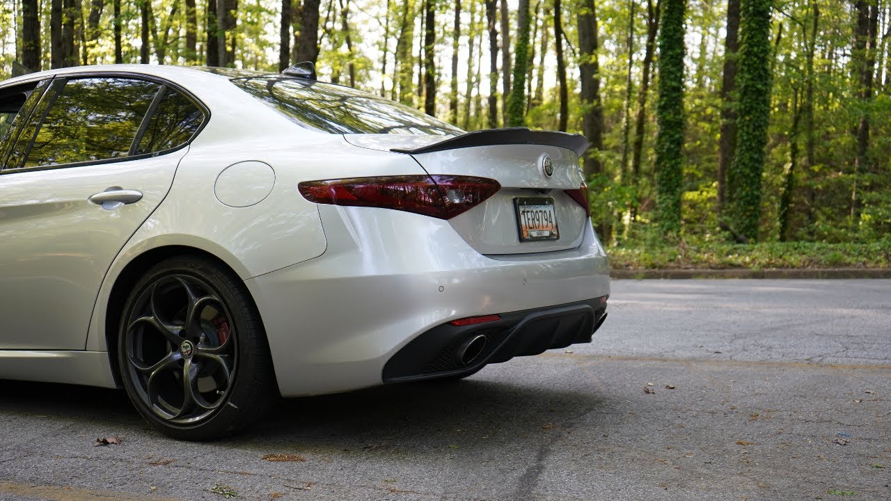 Custom Muffler And Resonator Delete Exhaust | Alf Romeo Giulia #alfaromeo #customexhaust