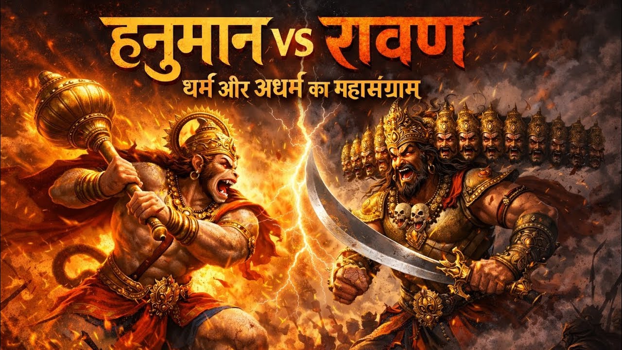 👉हनुमान vs रावण 😱 | धर्म और अधर्म का अंतिम युद्ध 🔥 | Lanka Ka Sabse Bhayanak Yudh | Ramayana Cinemat