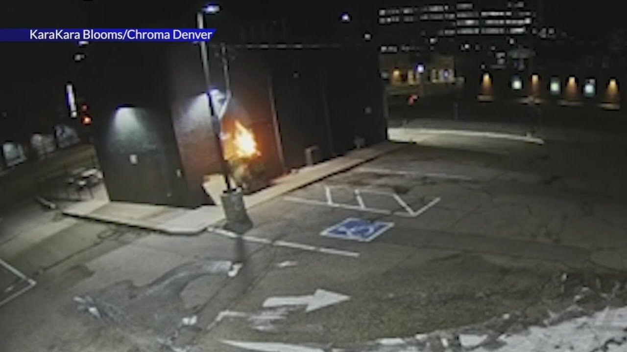 Video shows fire being lit at Denver flower, gift shop