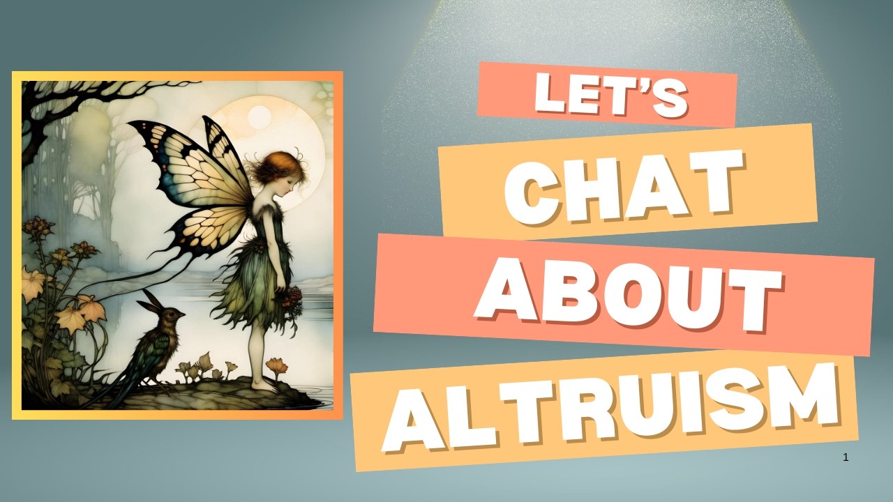 FALSE/ALTRUISM~ A Rabbit Hole That Got Me Thinking ~ WIP and Opinion