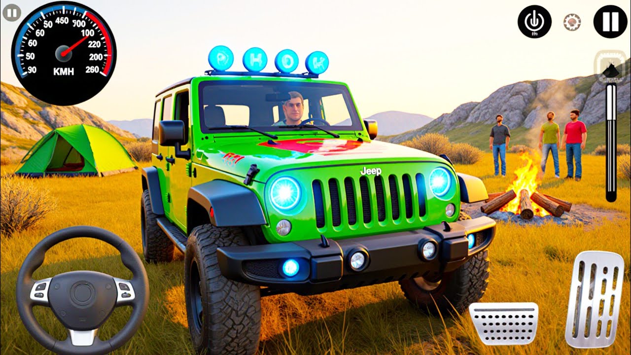 Offroad Jeep Driving Simulator - SUV Hill Car Climbing Racing - Android GamePlay
