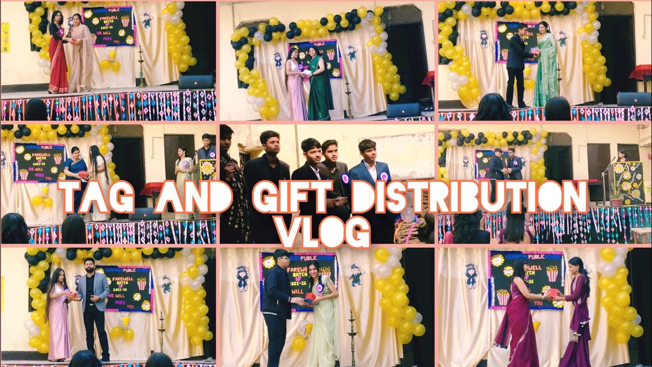 Teachers , students and peons title gift distribution vlog,*(farewell Part -3)*