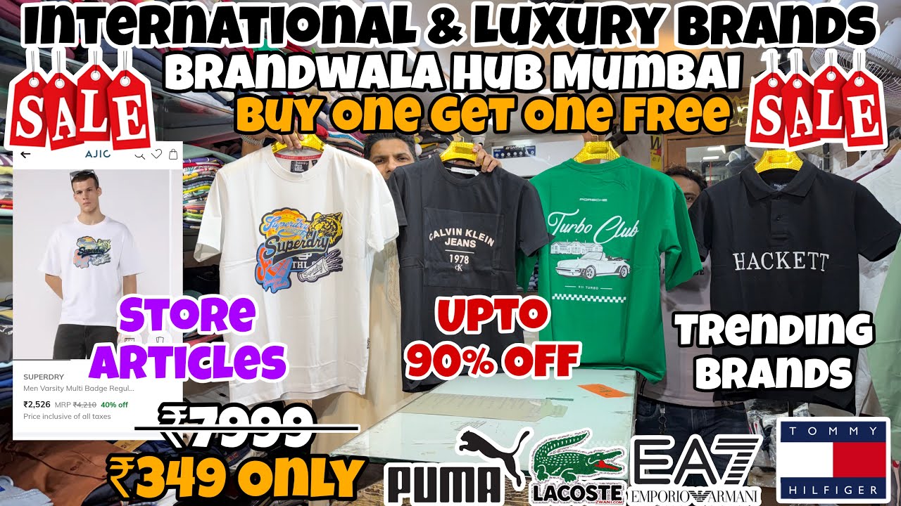 International & Luxury Brands 🔥 | Upto 90% Off | Branded Tshirts,Jeans | Branded Clothes in Mumbai