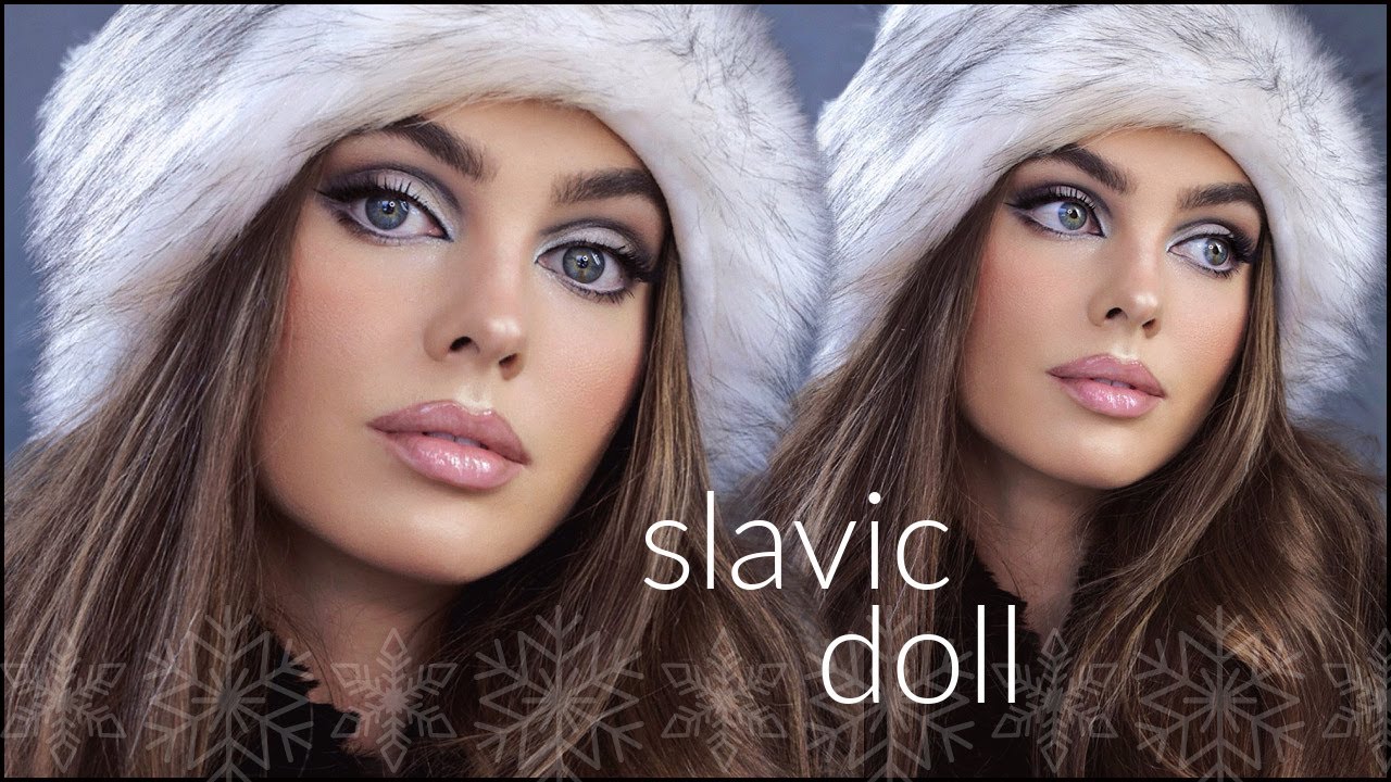 СЛАВЯНСКИЙ ТРЕНД КУКЛЫ В ОБРАЗЕ ❄️🎀 Подробный урок по макияжу!