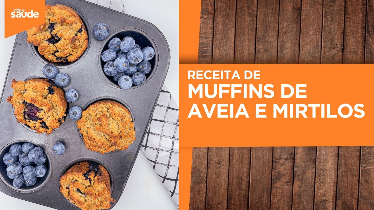 Terça na Cozinha: Lanchinhos práticos - Muffins de aveia e mirtilos (25/02/5)