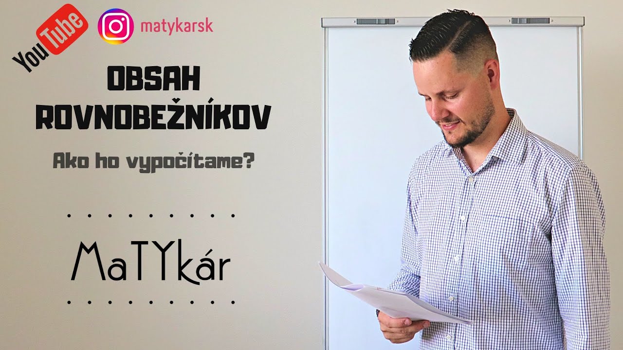 OBSAH ROVNOBEŽNÍKOV | Ako ho vypočítame?