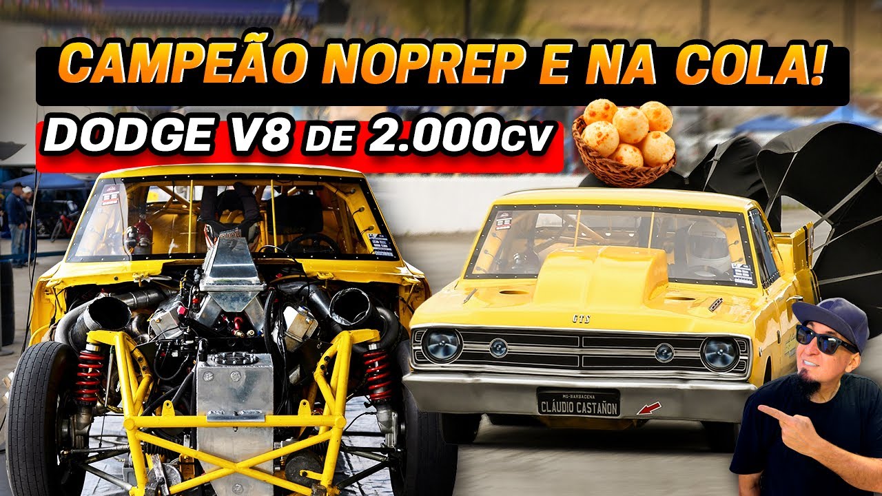 Campeão no Noprep e na Cola! Dodge V8 de 2.000cv se destaca no Leva Tudo Sudeste e Brasileiro 2K25.