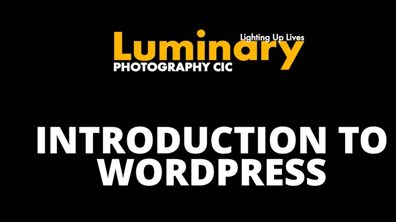 An Introduction to building websites with Wordpress.