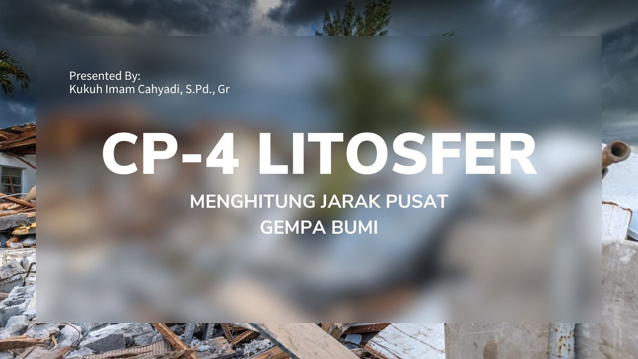 Menghitung Jarak Pusat Gempa Bumi (Rumus Laska)