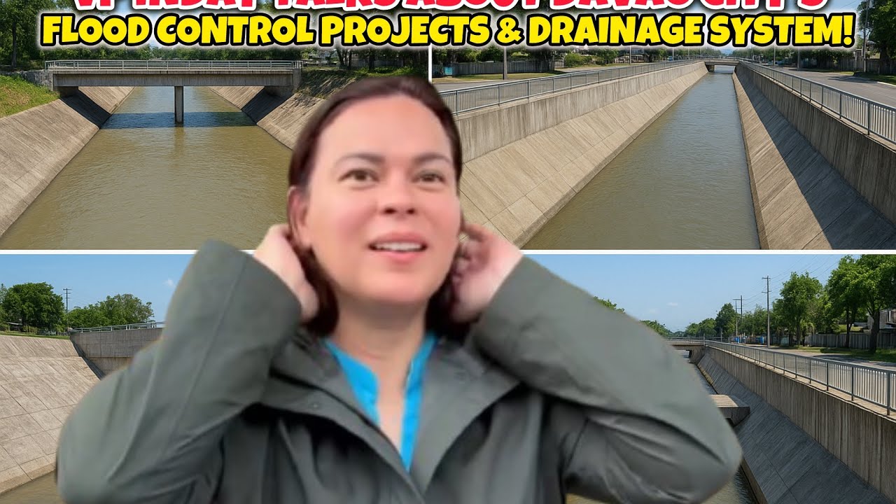 VP SARA TALKS ABOUT FLOOD CONTROL PROJECTS & DRAINAGE SYSTEM OF DAVAO CITY! 