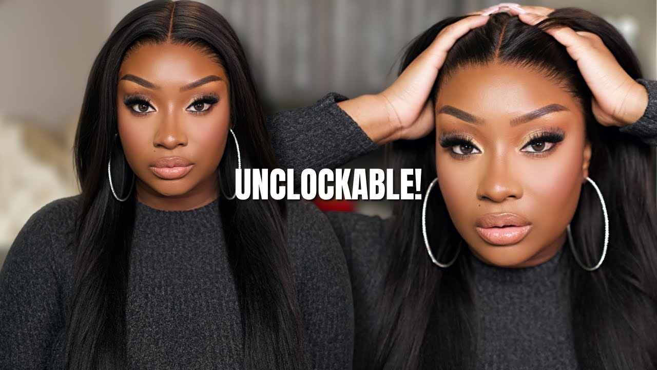 UNCLOCKABLE!  Yaki Straight Layered Frontal Wig Install ft WOW African Hair