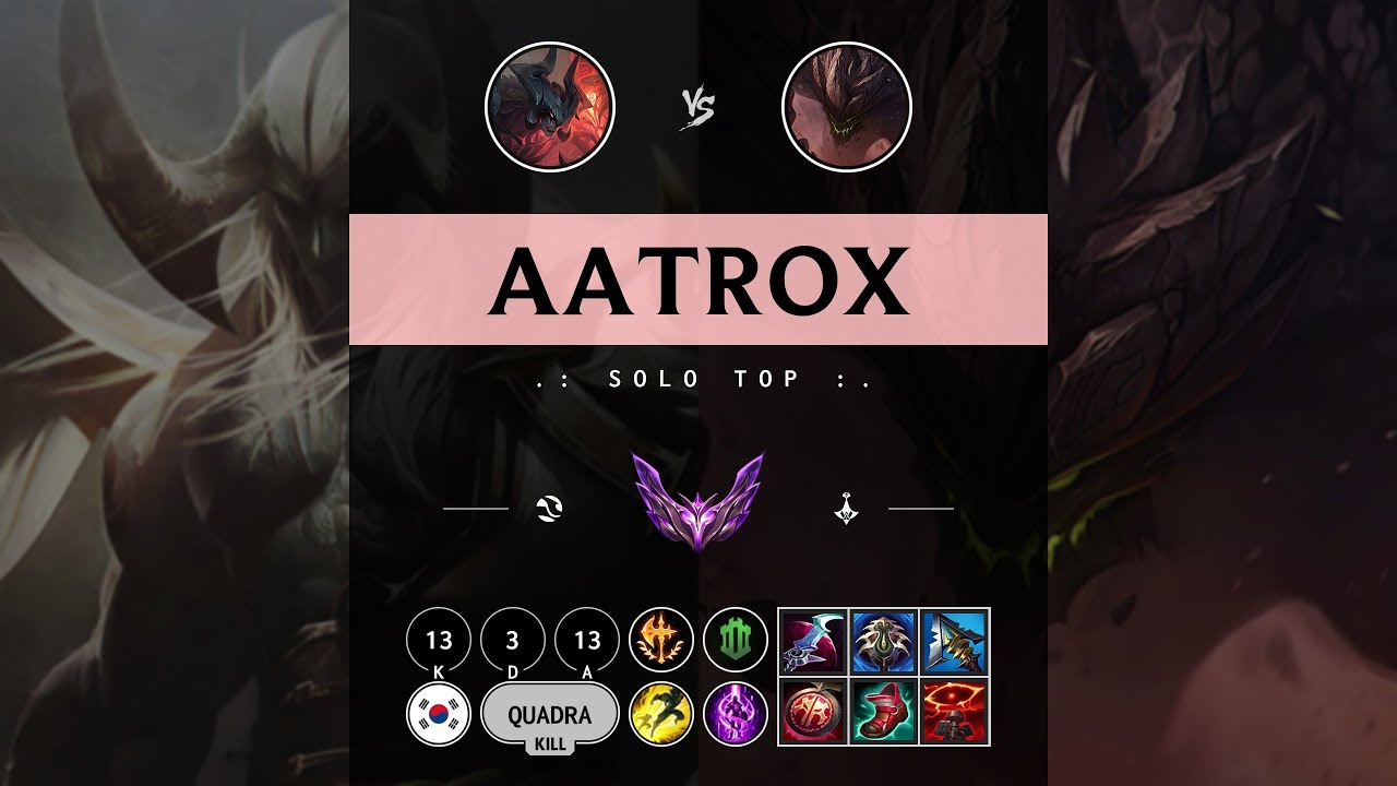 Aatrox Top vs Malphite - KR Master Patch 14.10