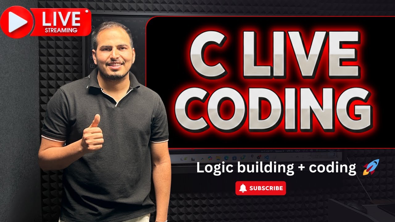 C live Coding ( algorithm and flow chart part 2)