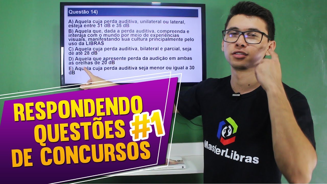 RESPONDENDO PROVA DE CONCURSO PARA PROFESSOR E INTÉRPRETE DE LIBRAS | DANRLEY OLIVEIRA