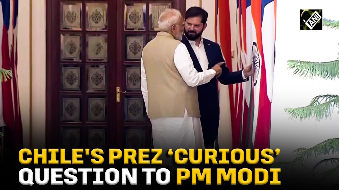 Watch: Chile&rsquo;s Prez Boric asks PM Modi question about Indian Flag&rsquo;s Ashoka Chakra; video goes viral