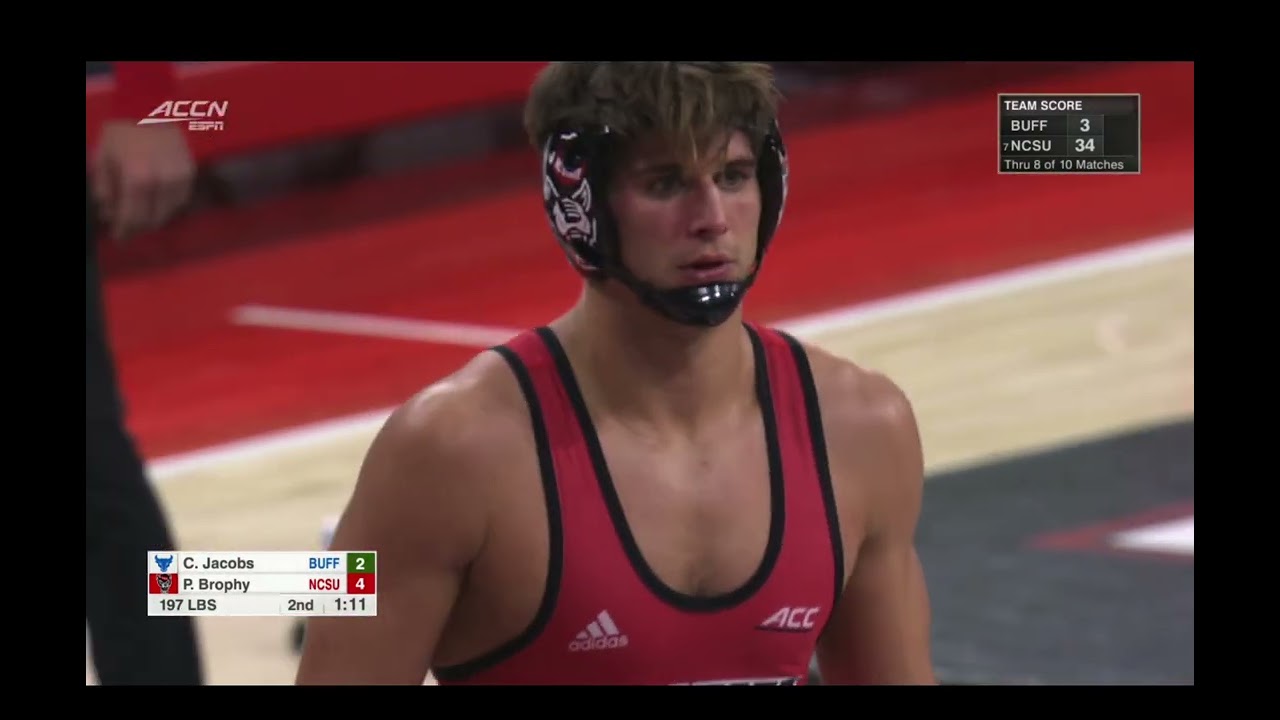 197lbs Patrick Brophy (NC State) vs Connor Jacobs (Buffalo)