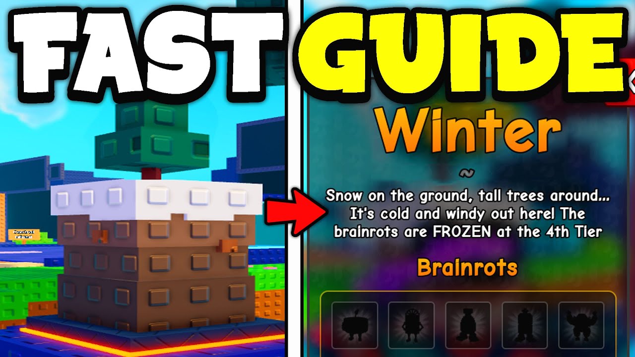 Краткое руководство по зимнему биому в игре Plants Vs Brainrots на Roblox.