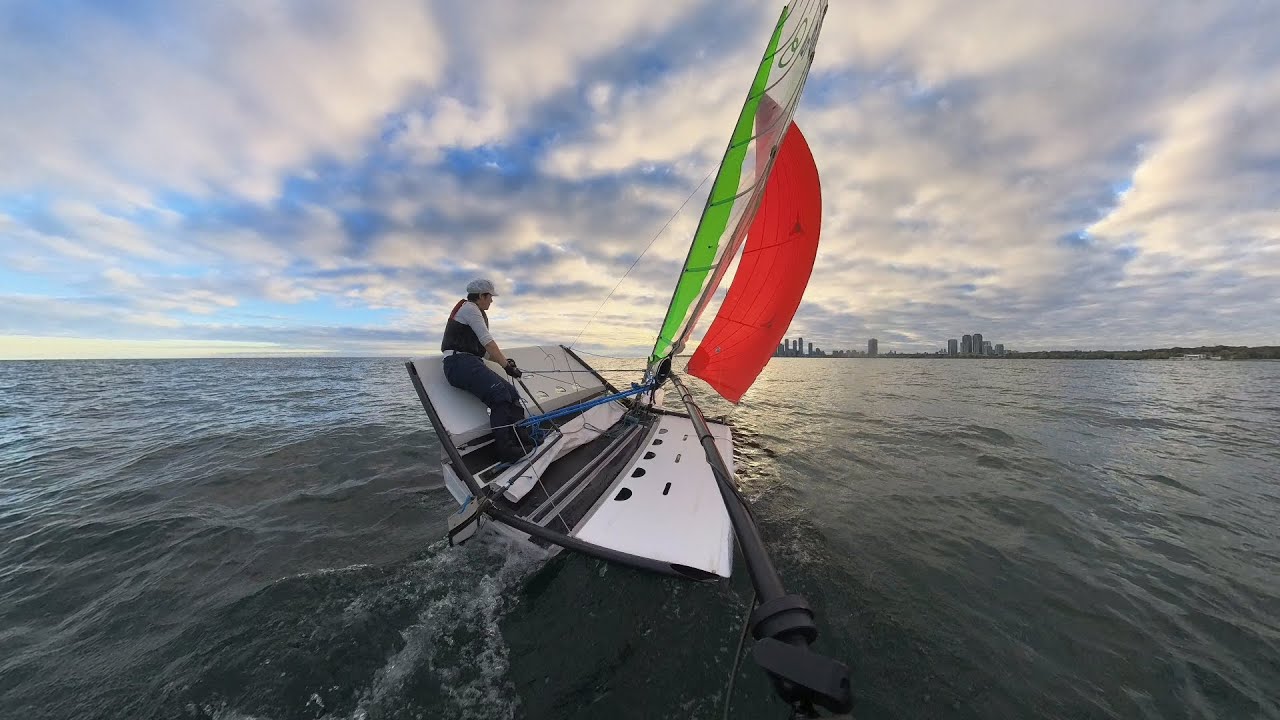 Nice sail on Thanksgiving Day in my Flying Fish (The Hoot) - Oct 13, 2025