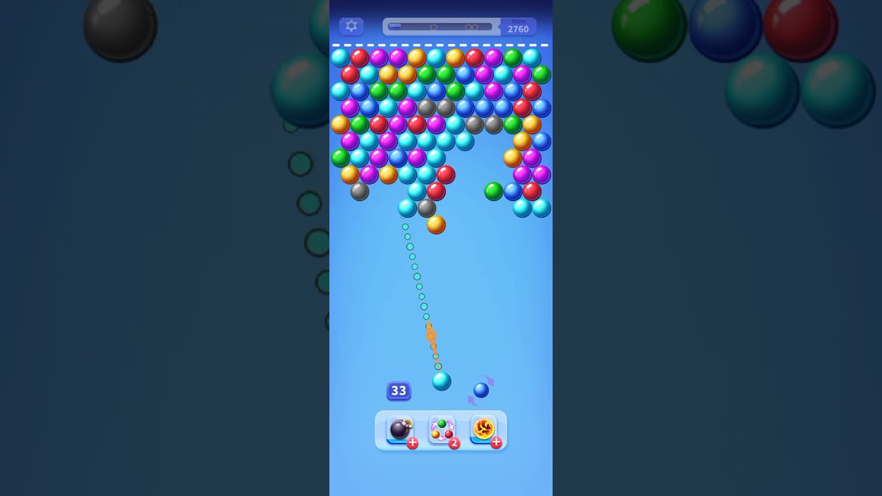 Shoot bubbles game 227 to 230 finish level in one time 