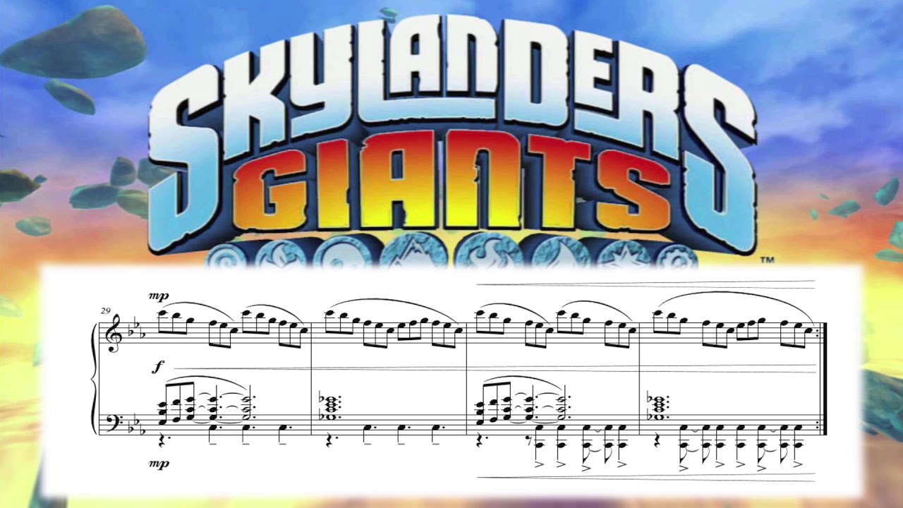 Skylanders: Giants - Main Theme (Piano Sheet Music)