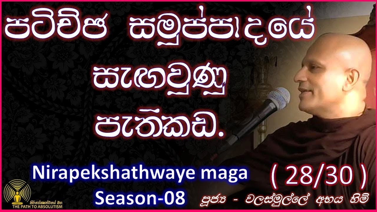 [29/31] - පටිච්ඡ සමුප්පාදයේ සැඟවුණු පැතිකඩ - (1/3) - (Season 08)
