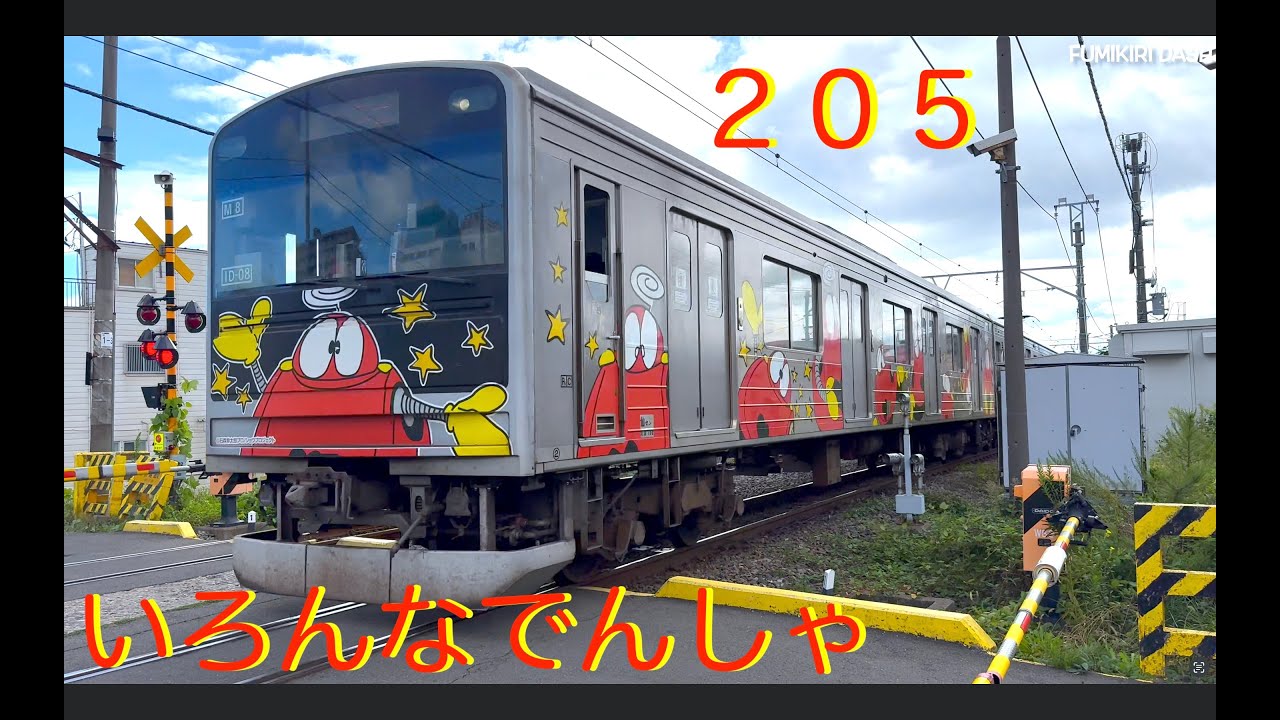【電車】人気【いろんなしんかんせんとでんしゃ】踏切特集！205系　鶴見線　仙石線　japan railway crossing train video railroad  新幹線　shinkansen