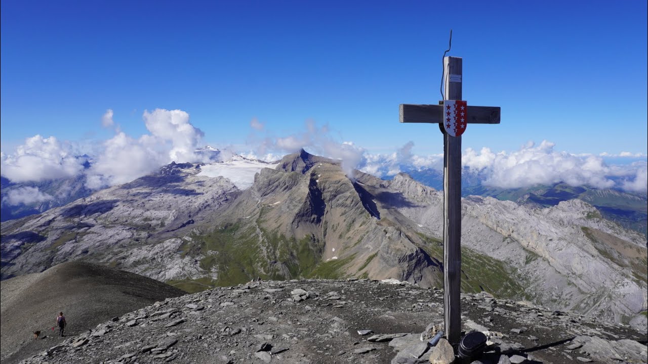 Randonnée Arpelistock(3036m) depuis Col du Sanetsch, Arête de l'Arpille, Valais,Suisse,18-09-2021